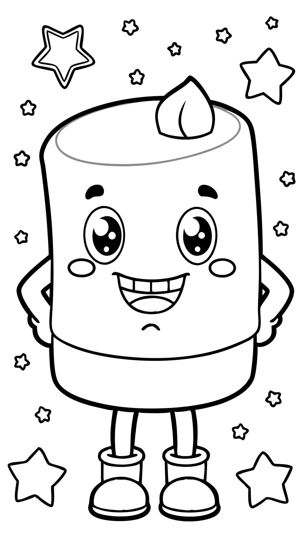 Página para colorear de Marshmello